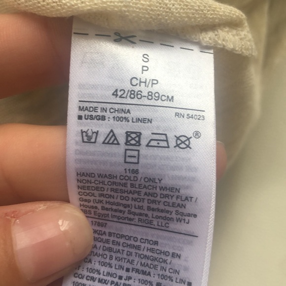 Banana Republic 100%Linen Tee - Picture 7 of 7